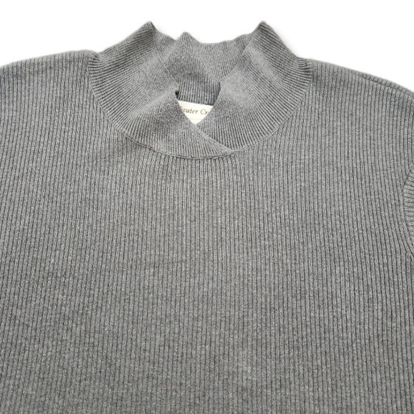 Coldwater Creek Ribbed Crossover Detailed Shell Top 1X Womens 16-18  75% silk - Picture 2 of 7